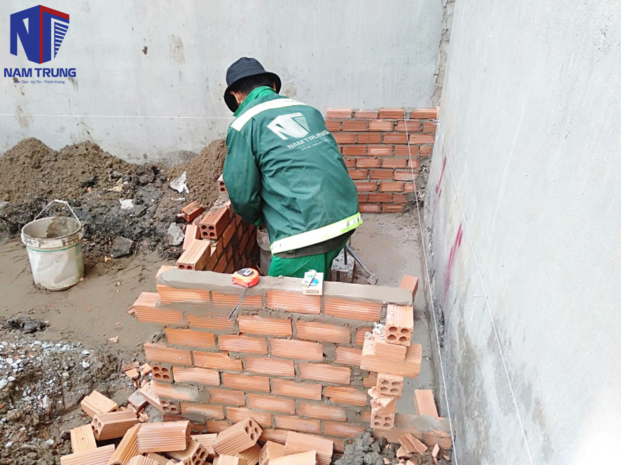 Xây nhà phố 5 tầng nhà chị Thảo ở Bình Dương