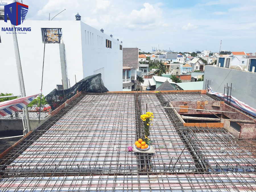 Xây nhà phố 3 tầng nhà anh Tường ở Nhà Bè