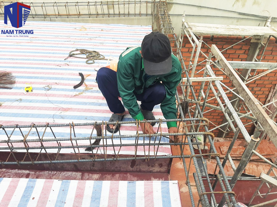 Xây nhà phố 5 tầng nhà chị Thảo ở Bình Dương