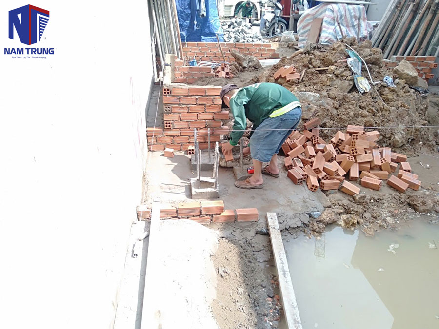 Xây nhà phố 5 tầng nhà chị Thảo ở Bình Dương