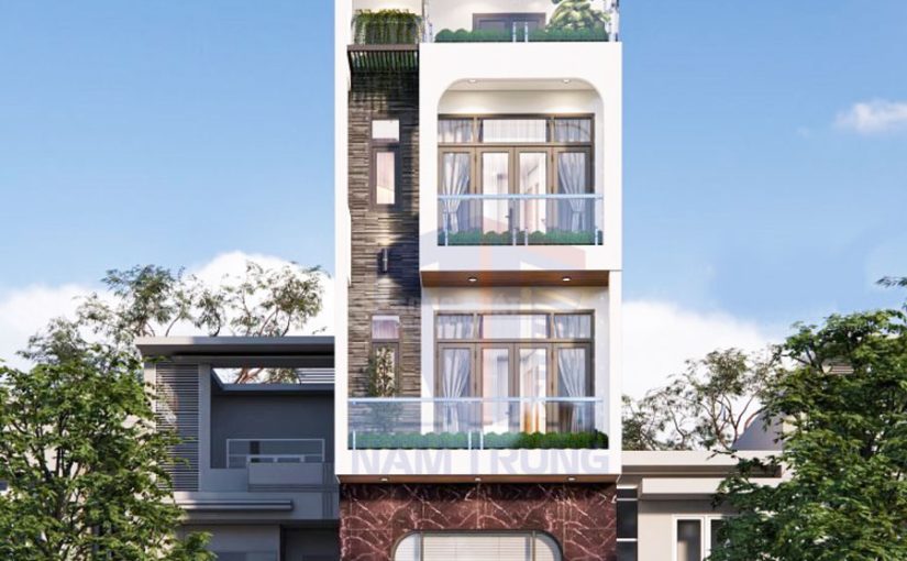 Mẫu thiết kế nhà phố 4 tầng nhà anh Huy ở Quận Gò Vấp