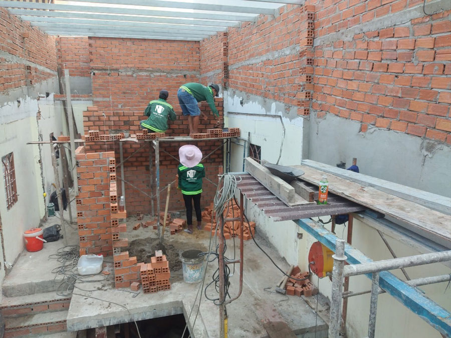 Sửa chữa cải tạo nhà phố 2 tầng nhà anh Tuấn ở Quận 12
