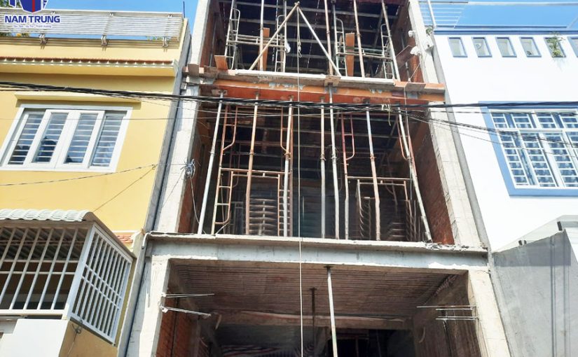 [Đang thi công] Xây nhà phố 3 tầng nhà anh Tường ở Nhà Bè
