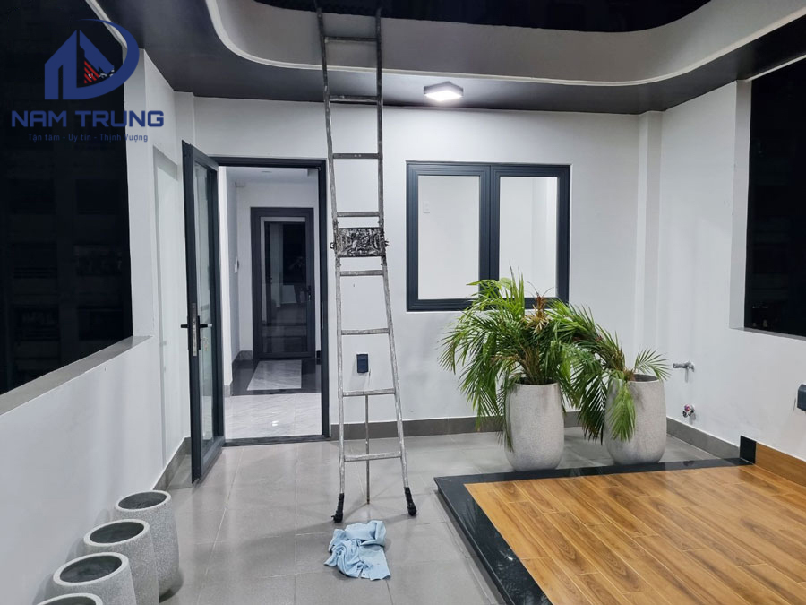 Bàn giao nhà phố 4 tầng tum sân thượng nhà anh Giang Quận Bình Tân