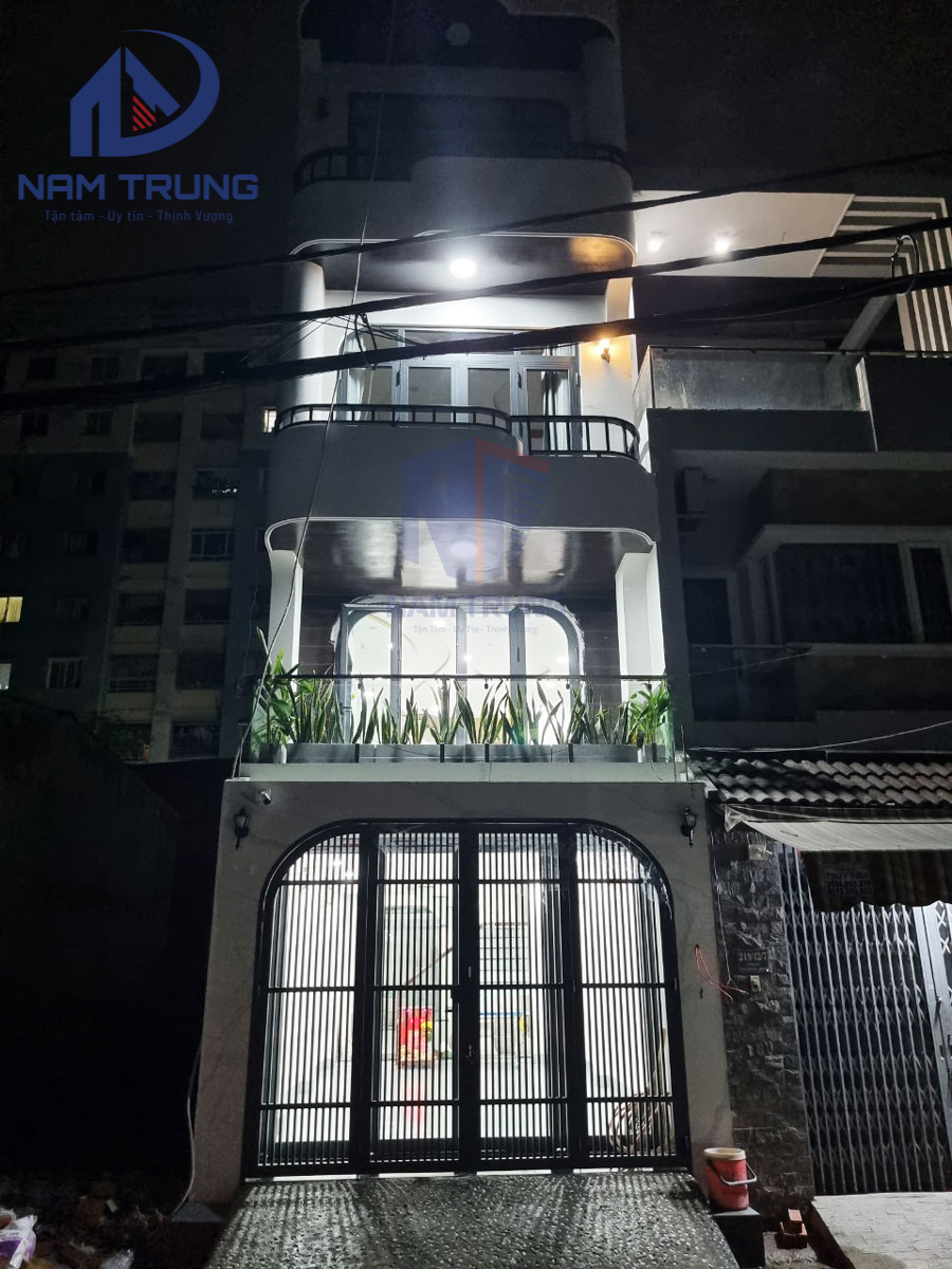 Bàn giao nhà phố 4 tầng tum sân thượng nhà anh Giang Quận Bình Tân
