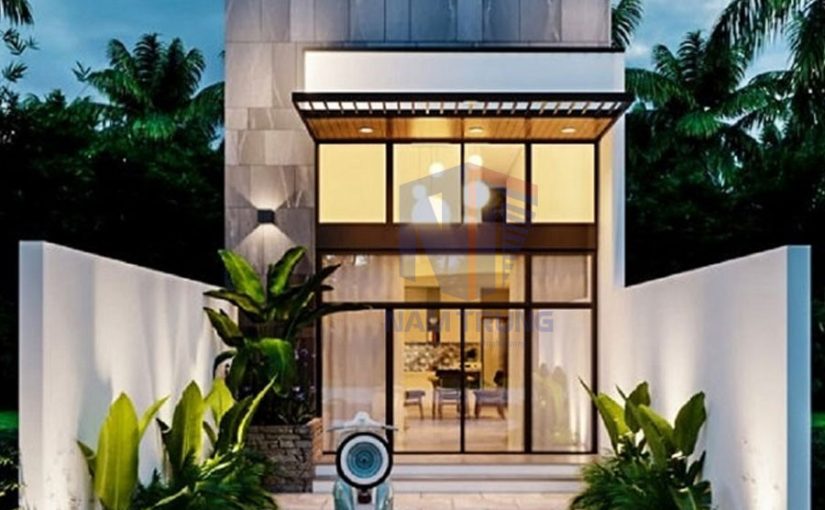 Mẫu thiết kế nhà phố 2 tầng  nhà chị Linh Huyện Bình Chánh