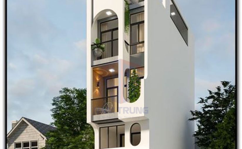 Mẫu thiết kế nhà phố 3 tầng tum sân thượng nhà chị Hà Quận 6