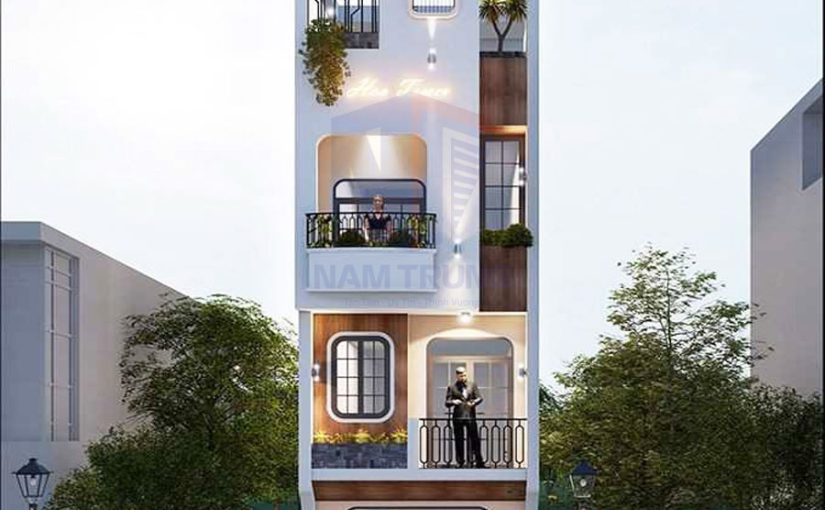 Mẫu thiết kế nhà phố 3 tầng tum sân thượng nhà chị Vy Quận 6