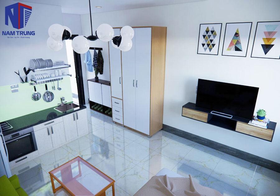 Mẫu thiết kế nhà nâng tầng nhà anh Thắng Quận 4
