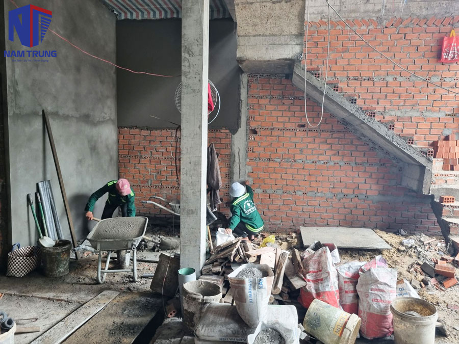 Sửa nhà nâng tầng nhà anh Thắng Quận 4