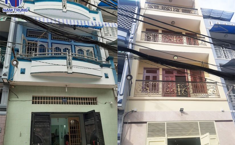 Sửa nhà nâng tầng – Nhà anh Khoa ở Quận Bình Tân