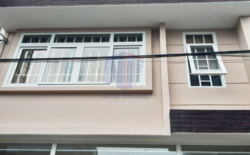 Thi công xây dựng nhà phố 1 trệt 2 lầu tum nhà anh Tiến Quận 12