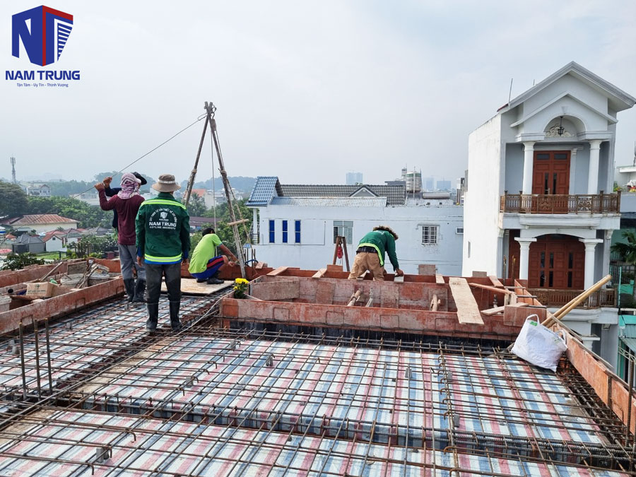 Thi công nhà anh Tuyển Thành Phố Thủ Đức