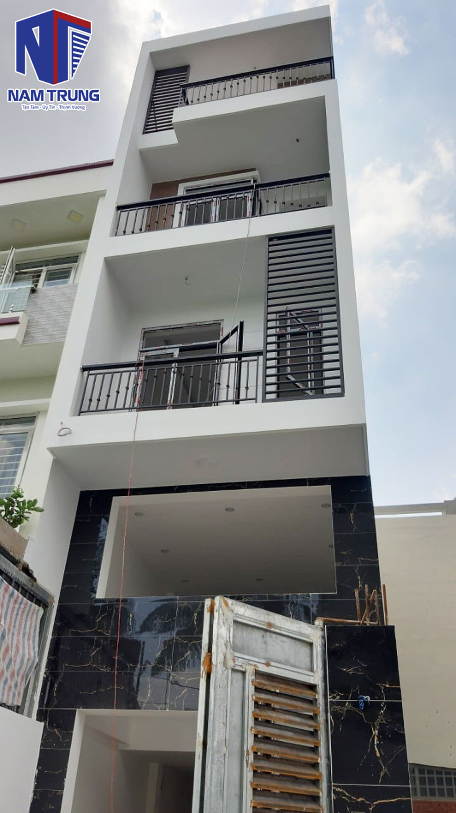 Xây dựng nhà phố 4 tầng nhà chị Hoa Quận Gò Vấp