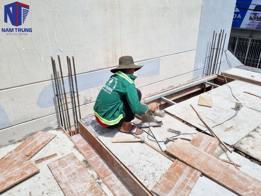 Hình ảnh thi công xây dựng nhà anh Giang Quận Bình Tân
