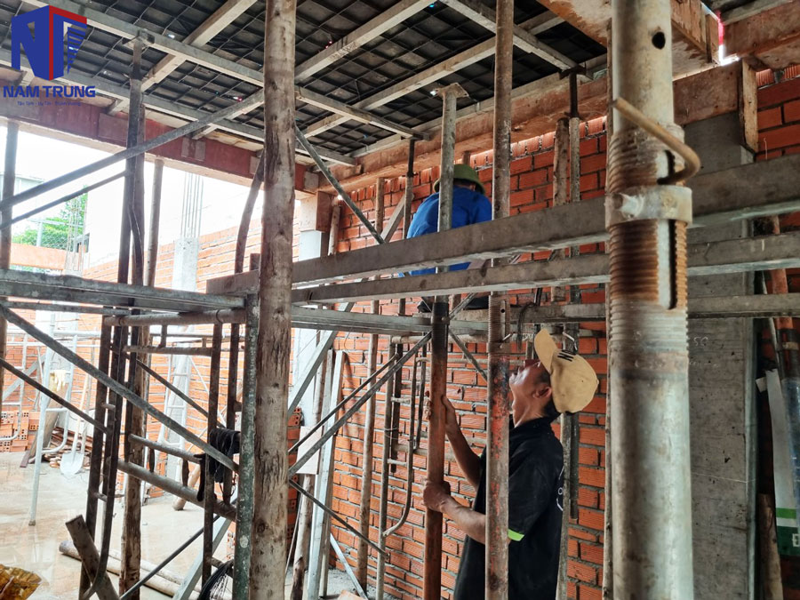 Hình ảnh thi công xây dựng nhà anh Giang Quận Bình Tân