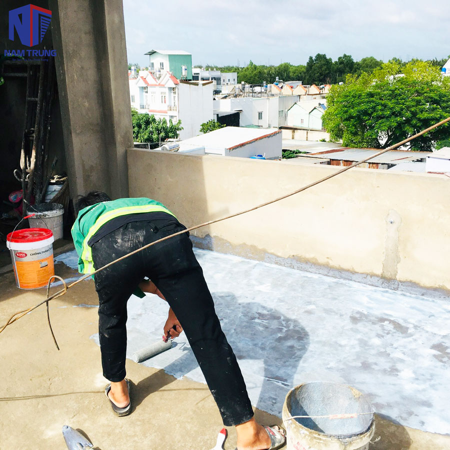 Thi công xây dựng thô nhà anh Đắc ở Huyện Nhà Bè