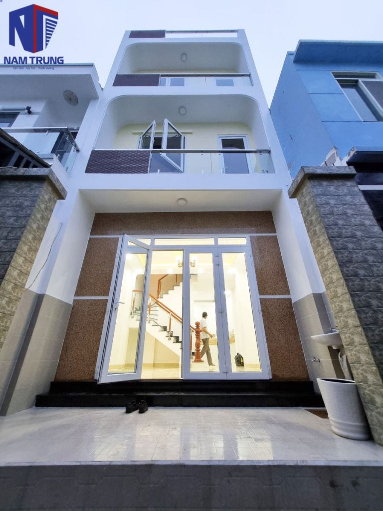 Xây dựng trọn gói nhà phố 3 tầng nhà anh Đắc Huyện Nhà Bè