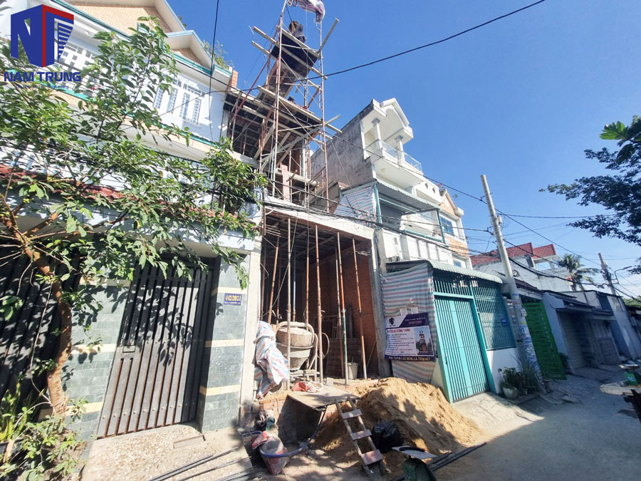 Xây tường nhà chị Lan Quận 12