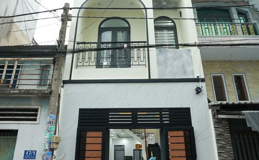 Thi công xây dựng nhà phố 1 trệt 2 lầu 4x15m nhà chị Hằng ở Quận Bình Tân