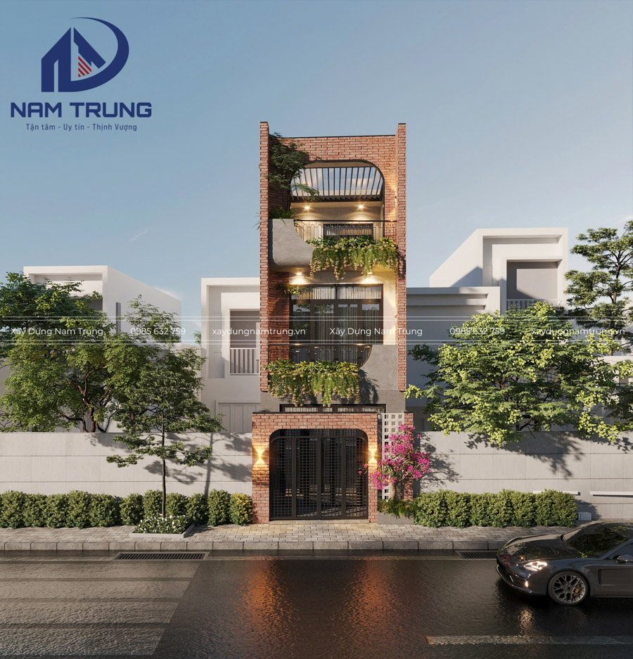 Mẫu nhà phố 1 trệt 2 lầu 4x16m – Nhà chị Thảo tại Quận Bình Tân