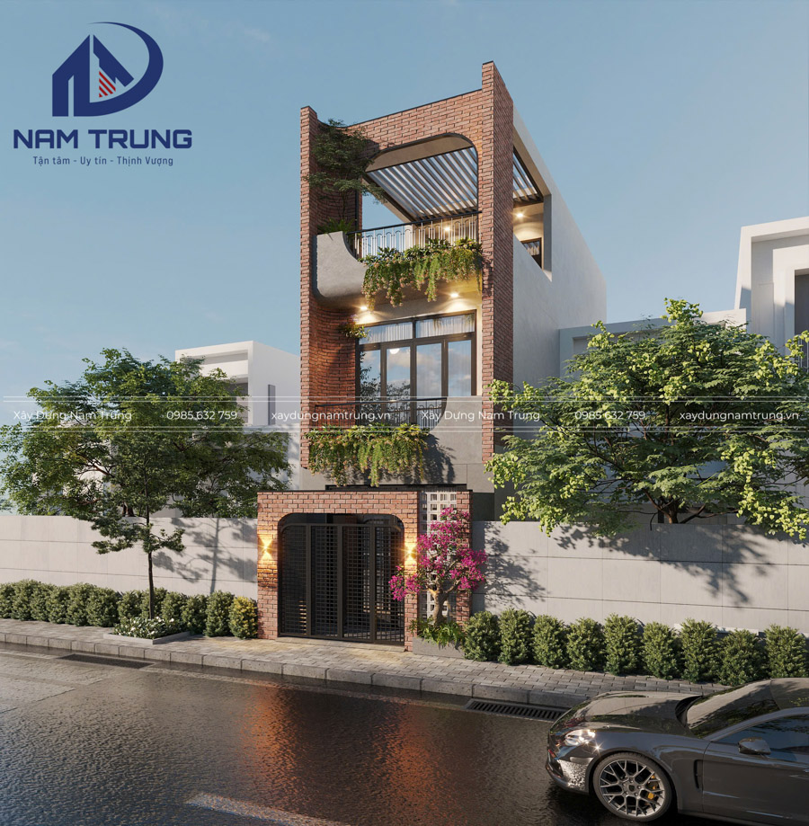 Mẫu nhà phố 1 trệt 2 lầu 4x16m – Nhà chị Thảo tại Quận Bình Tân