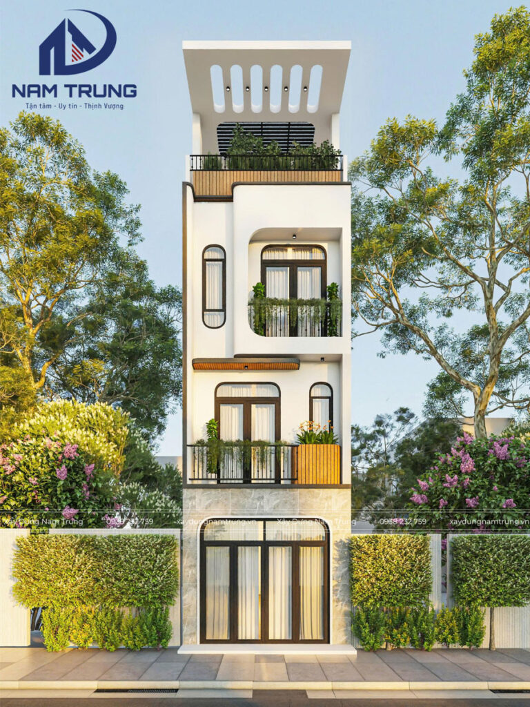 Mẫu nhà phố 1 trệt 2 lầu sân thượng 4×12.5m của anh Tân – Quận Bình Tân