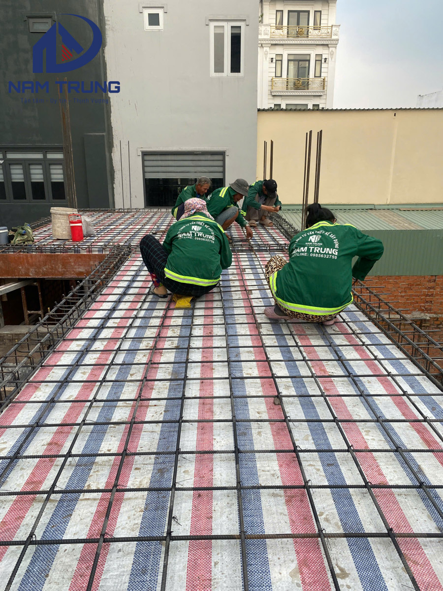 Tiến độ thi công xây dựng nhà phố 1 trệt 2 lầu 4x16m – Nhà chị Thảo tại Quận Bình Tân