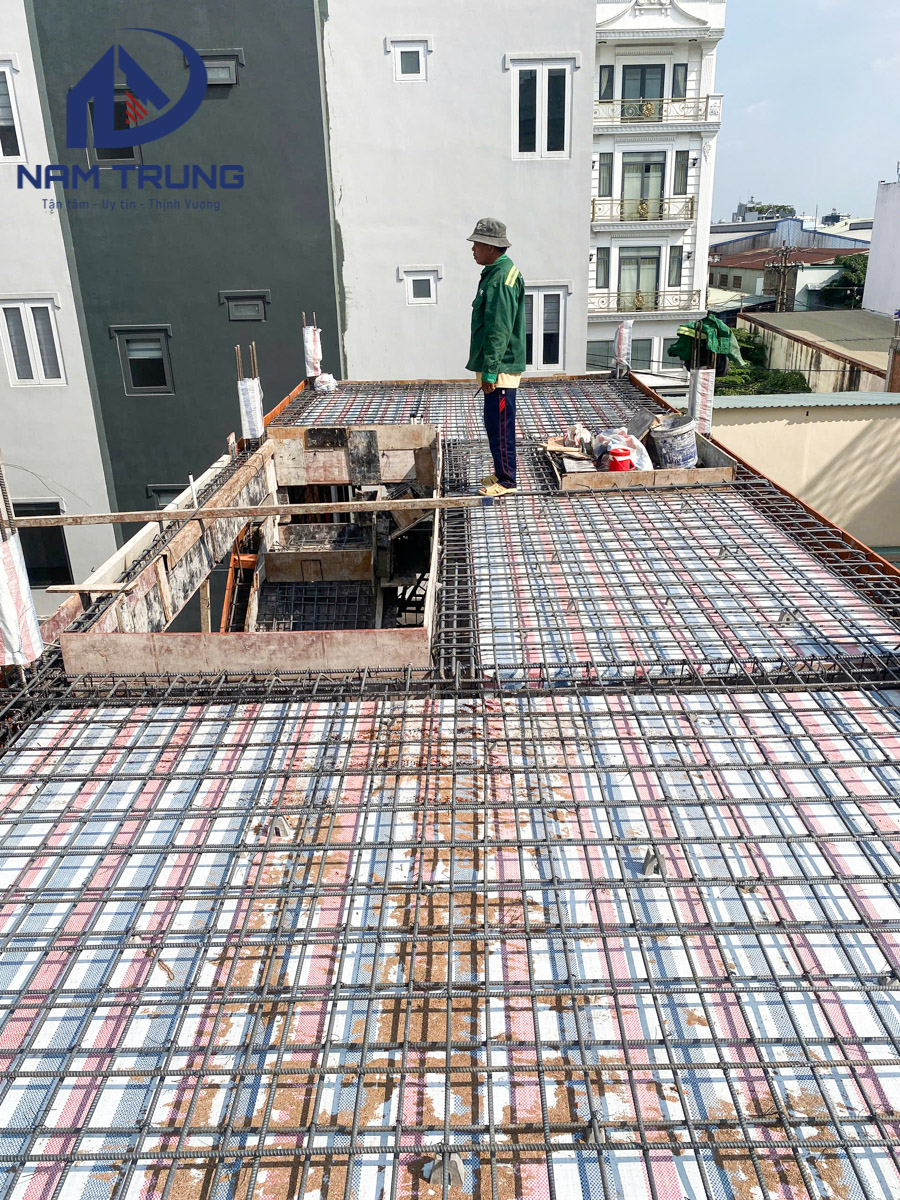 Tiến độ thi công xây dựng nhà phố 1 trệt 2 lầu 4x16m – Nhà chị Thảo tại Quận Bình Tân