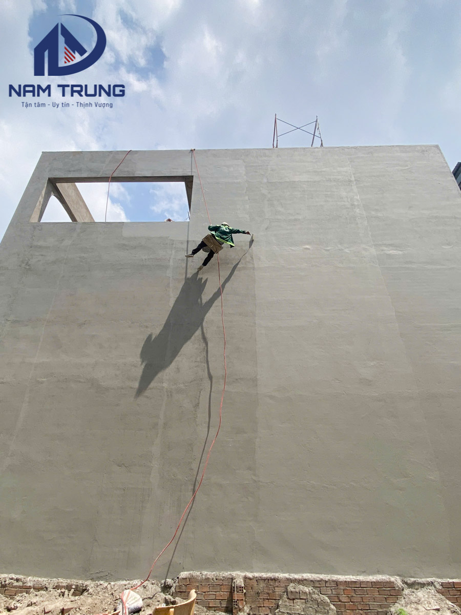 Tiến độ thi công xây dựng nhà phố 1 trệt 2 lầu 4x16m – Nhà chị Thảo tại Quận Bình Tân