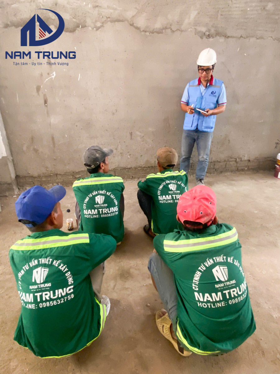 Tiến độ thi công xây dựng nhà phố 1 trệt 2 lầu 4x16m – Nhà chị Thảo tại Quận Bình Tân