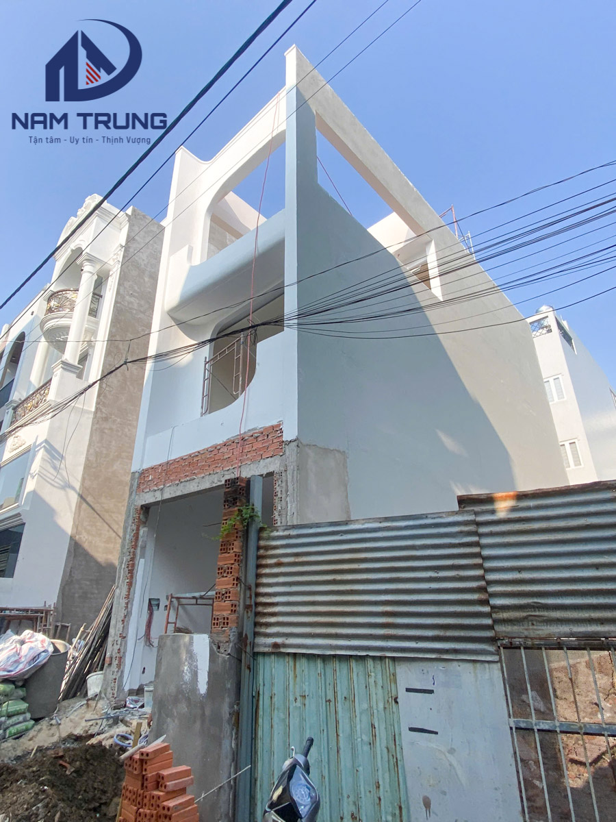 Hình ảnh thi công hoàn thiện công trình nhà chị Thảo