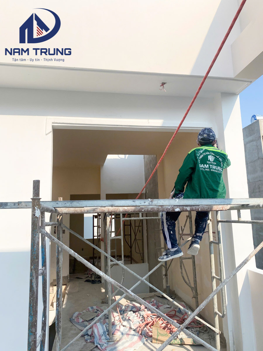 Hình ảnh thi công hoàn thiện công trình nhà chị Thảo