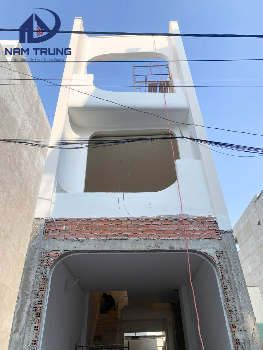 Hình ảnh thi công hoàn thiện công trình nhà chị Thảo