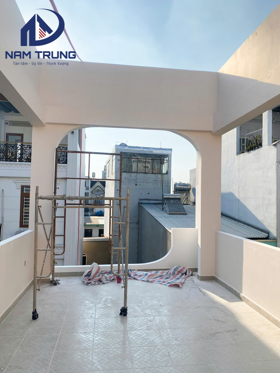 Hình ảnh thi công hoàn thiện công trình nhà chị Thảo