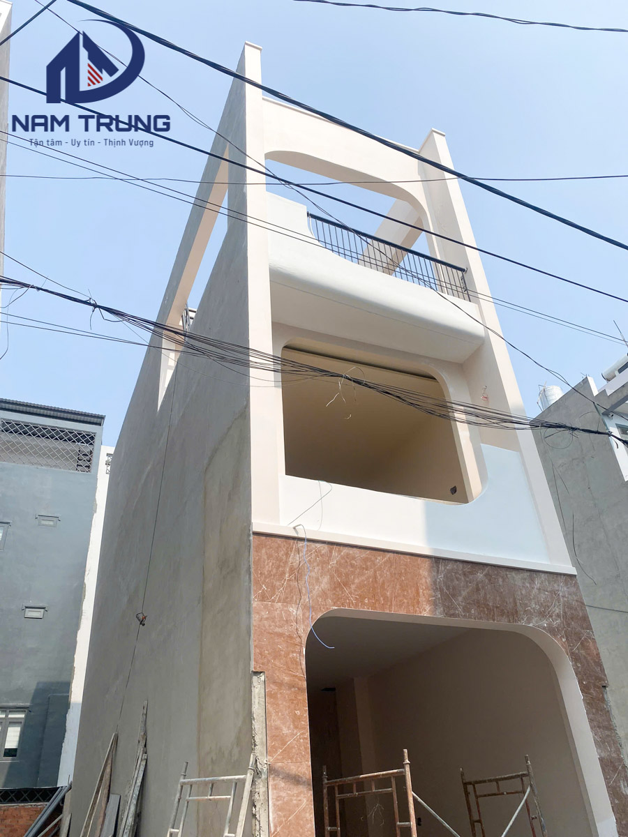 Hình ảnh thi công hoàn thiện công trình nhà chị Thảo
