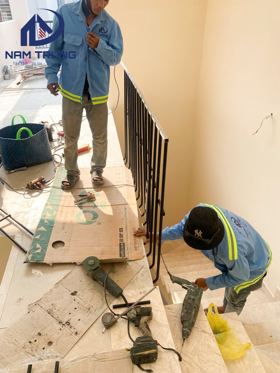 Hình ảnh thi công hoàn thiện công trình nhà chị Thảo