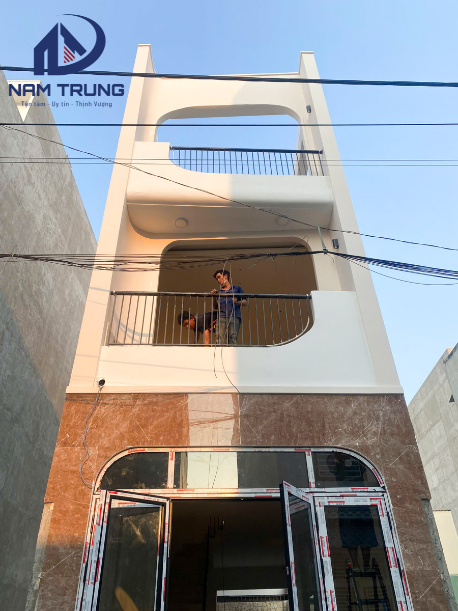 Hình ảnh thi công hoàn thiện công trình nhà chị Thảo