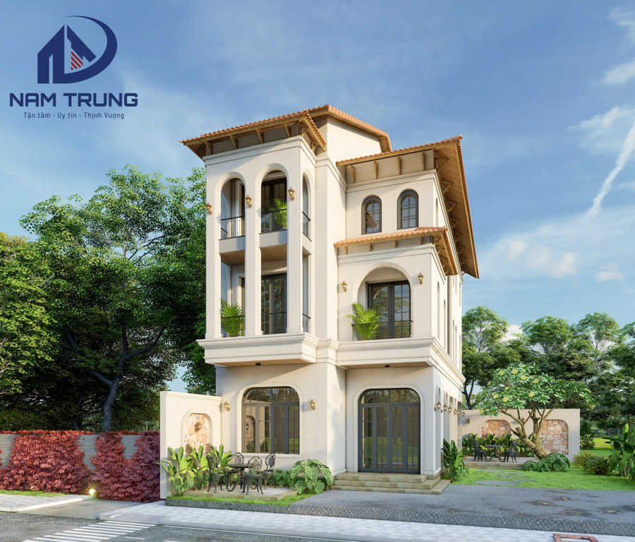 Mẫu thiết kế biệt thự 3 tầng 7 x 18m nhà anh Đá Quận 9 