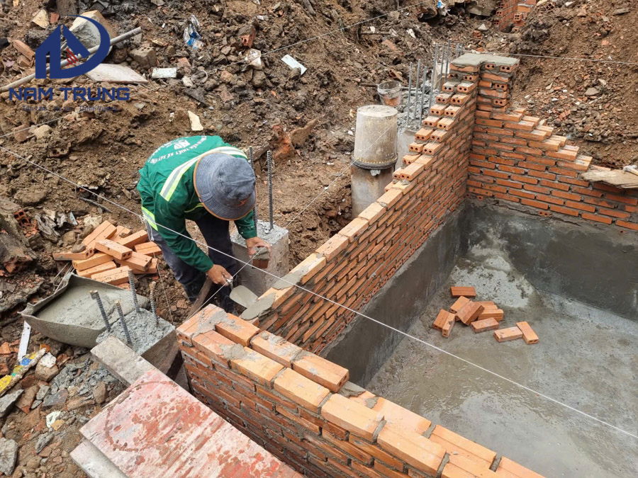Thi công xây dựng nhà phố 1 trệt 1 lửng 3 lầu sân thượng anh tài ở Bình Thạnh