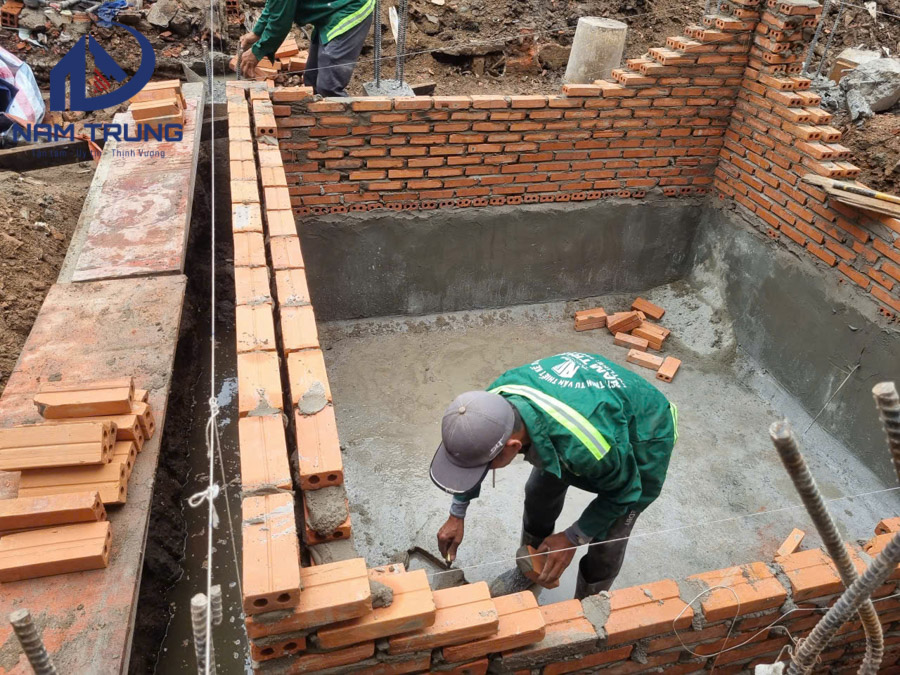Thi công xây dựng nhà phố 1 trệt 1 lửng 3 lầu sân thượng anh tài ở Bình Thạnh