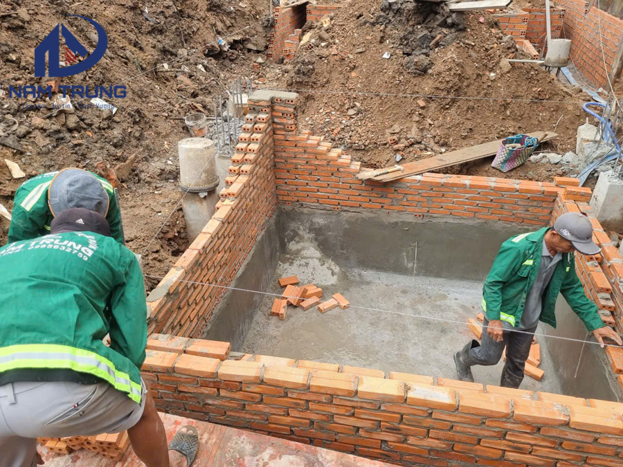 Thi công xây dựng nhà phố 1 trệt 1 lửng 3 lầu sân thượng anh tài ở Bình Thạnh