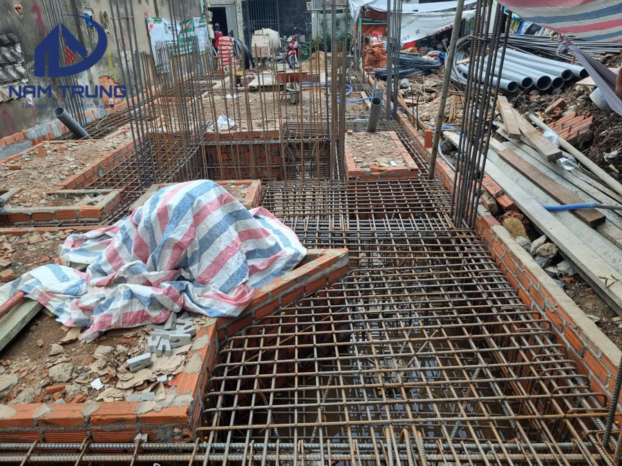Thi công xây dựng nhà phố 1 trệt 1 lửng 3 lầu sân thượng anh tài ở Bình Thạnh