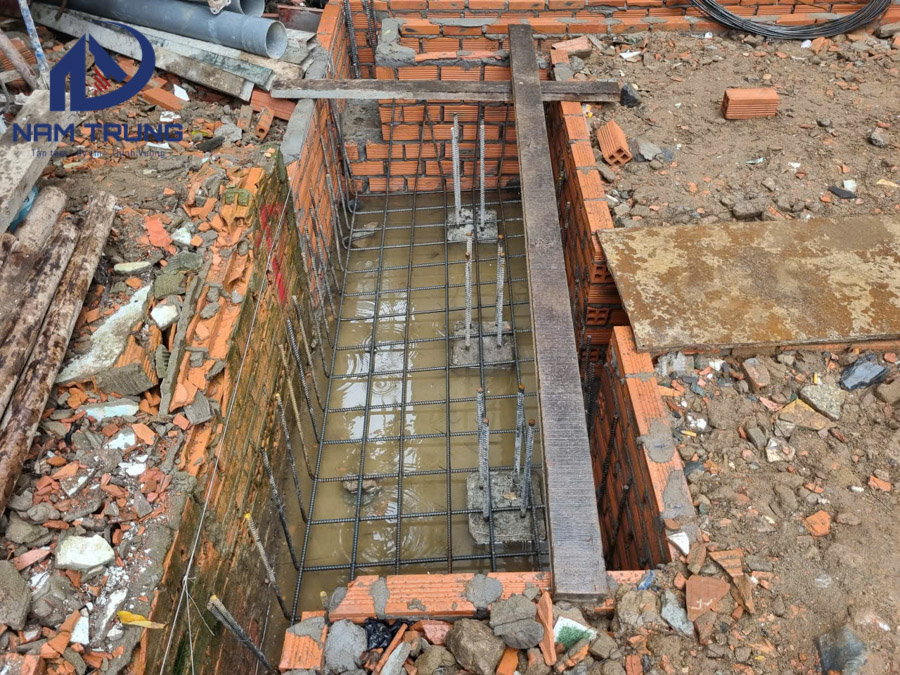 Thi công xây dựng nhà phố 1 trệt 1 lửng 3 lầu sân thượng anh tài ở Bình Thạnh
