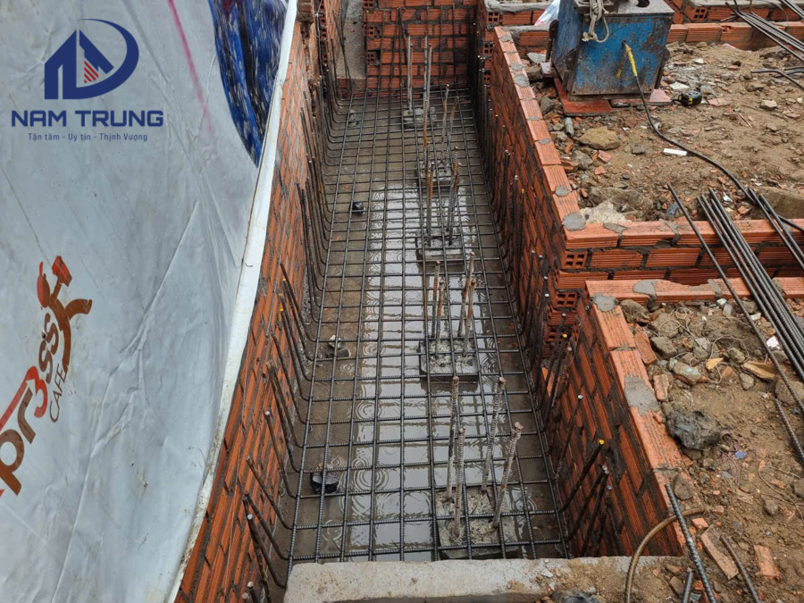 Thi công xây dựng nhà phố 1 trệt 1 lửng 3 lầu sân thượng anh tài ở Bình Thạnh