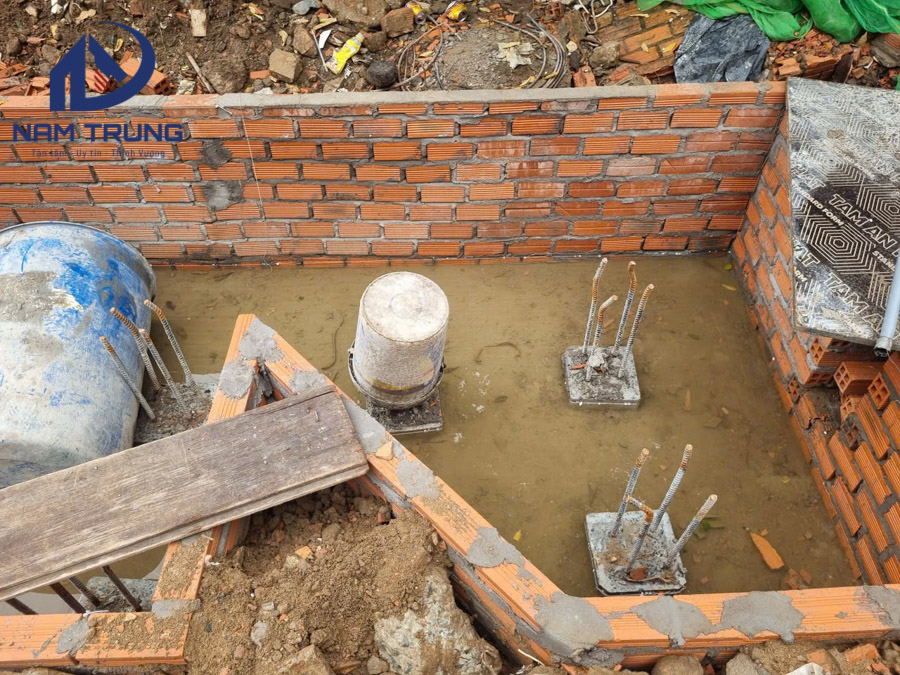 Thi công xây dựng nhà phố 1 trệt 1 lửng 3 lầu sân thượng anh tài ở Bình Thạnh