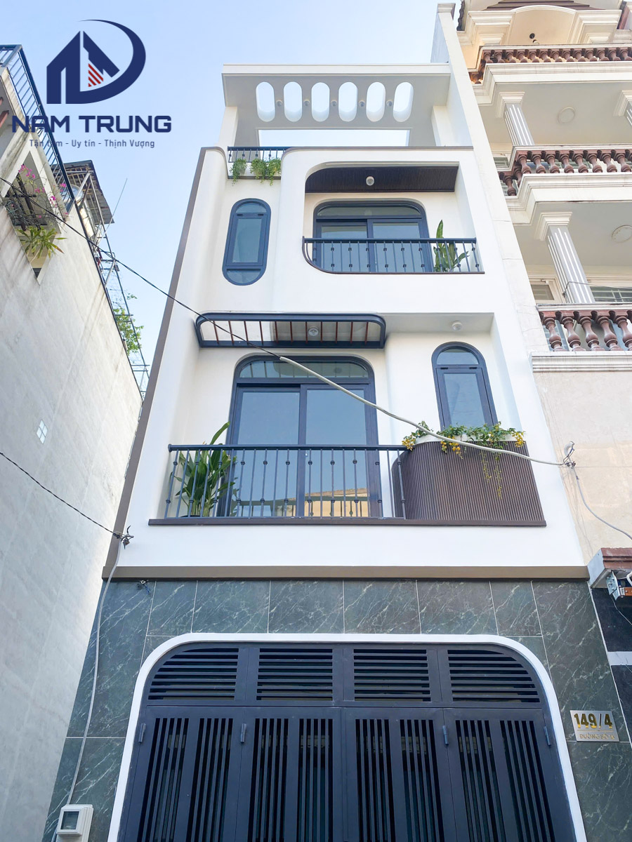Xây dựng nhà phố 1 trệt 2 lầu sân thượng 4×12.5m – Nhà anh Tân, Quận Bình Tân