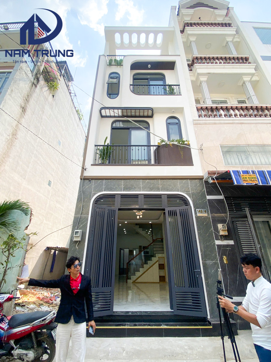 Xây dựng nhà phố 1 trệt 2 lầu sân thượng 4×12.5m – Nhà anh Tân, Quận Bình Tân