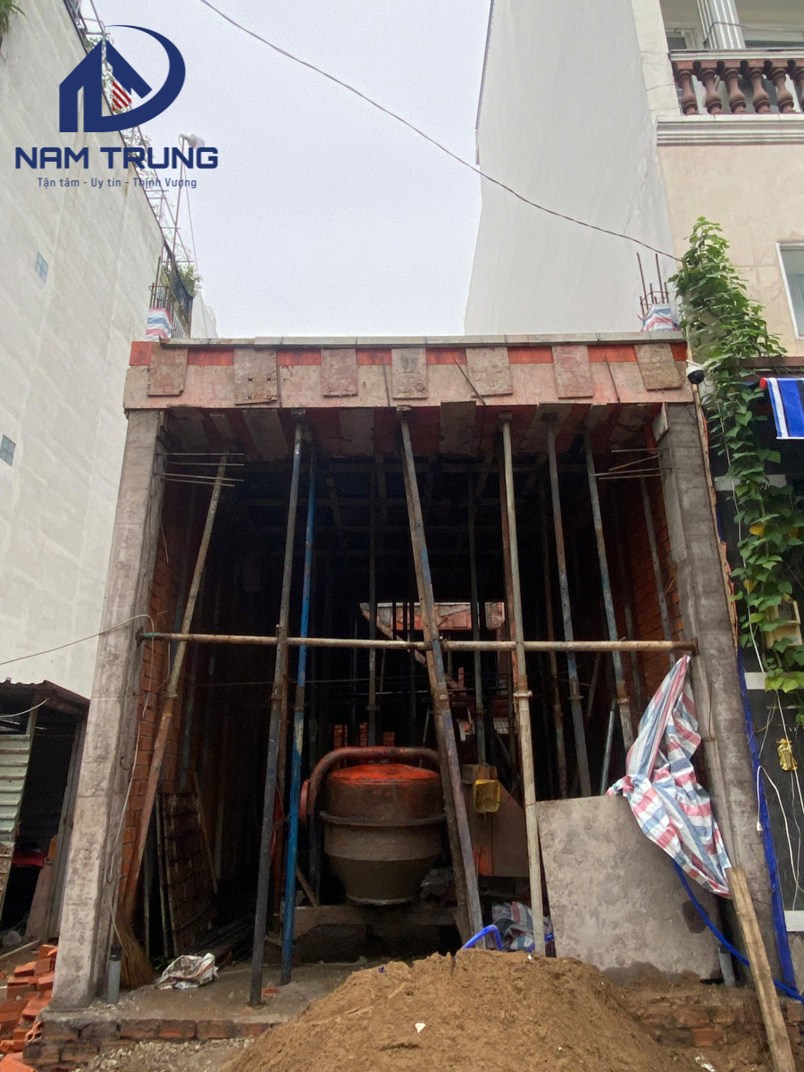 xây dựng nhà phố 1 trệt 2 lầu sân thượng 4x12.5m – Nhà anh Tân, Quận Bình Tân