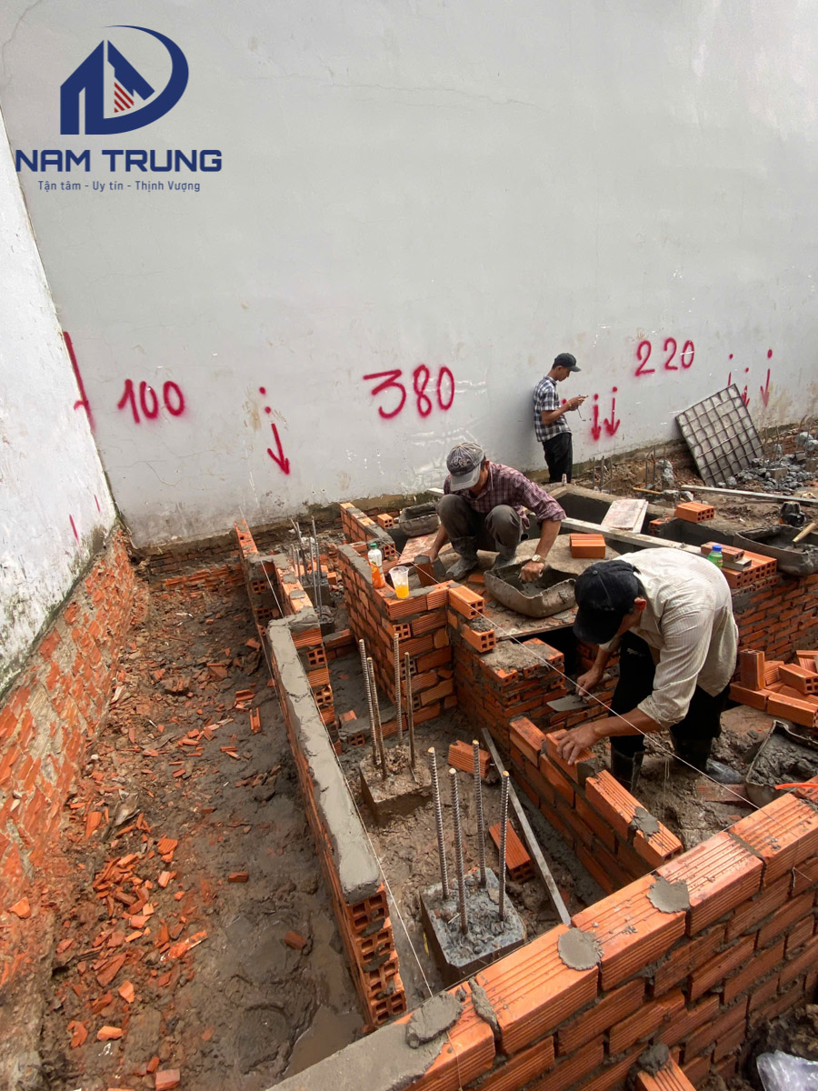 xây dựng nhà phố 1 trệt 2 lầu sân thượng 4x12.5m – Nhà anh Tân, Quận Bình Tân